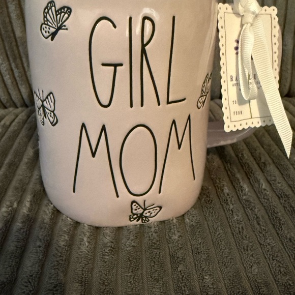 Rae Dunn Other - Rae Dunn Lilac "GIRL MOM" Ceramic Mug with Butterfly Detail